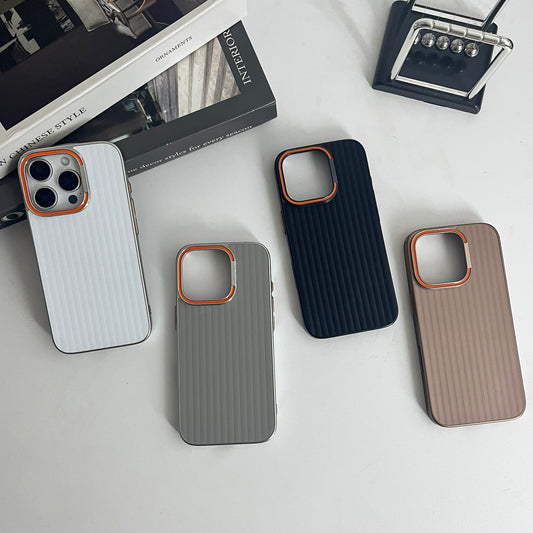 Four colors·Corrugated large hole lens holder mobile phone case